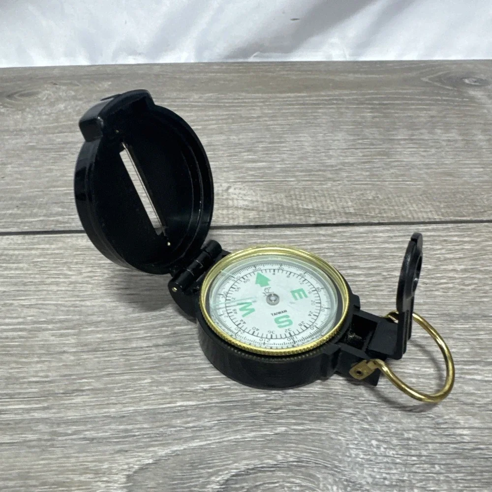 Vintage Engineer Lensatic Compass Directional Hiking Navigation